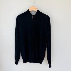 Cashmere zip turtleneck sweater